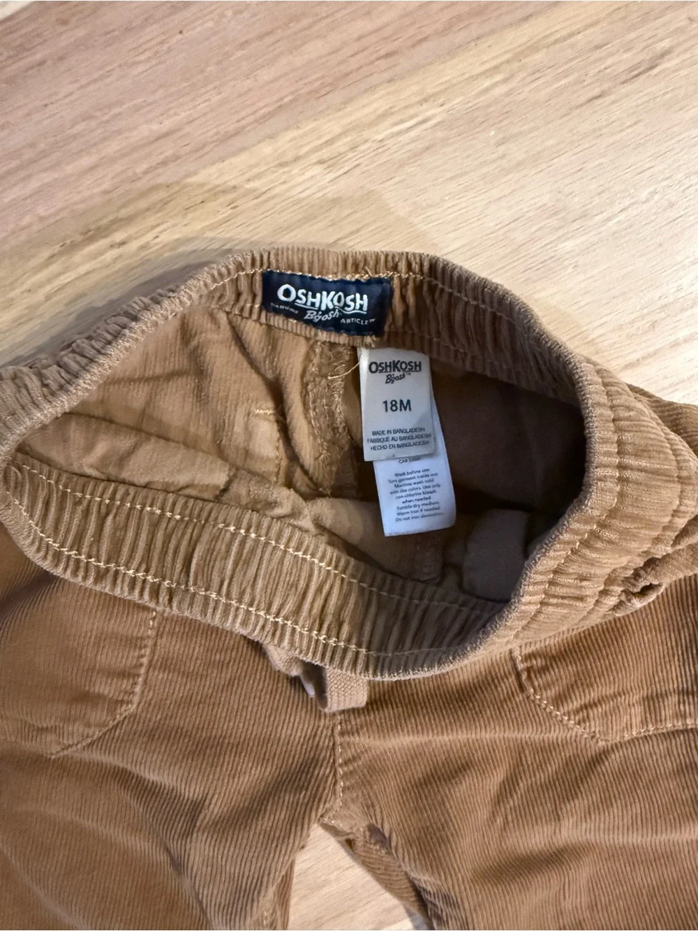 OshKosh B'gosh Brown Corduroy Jogger Pants